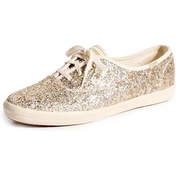 Keds Shoes - NWT Keds x Kate Spade Champion Glitter Runner in Gold, Size 9